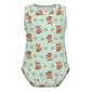 Cute Baby Fox Print Sleeveless Romper Bodysuit