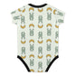 Cute Bunny & Moon Short Sleeve Baby Romper | 220gsm