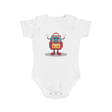 Cute Backpack Buddy Baby Bodysuit