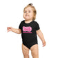 Cute Mom and Dad Short Sleeve Baby Bodysuit