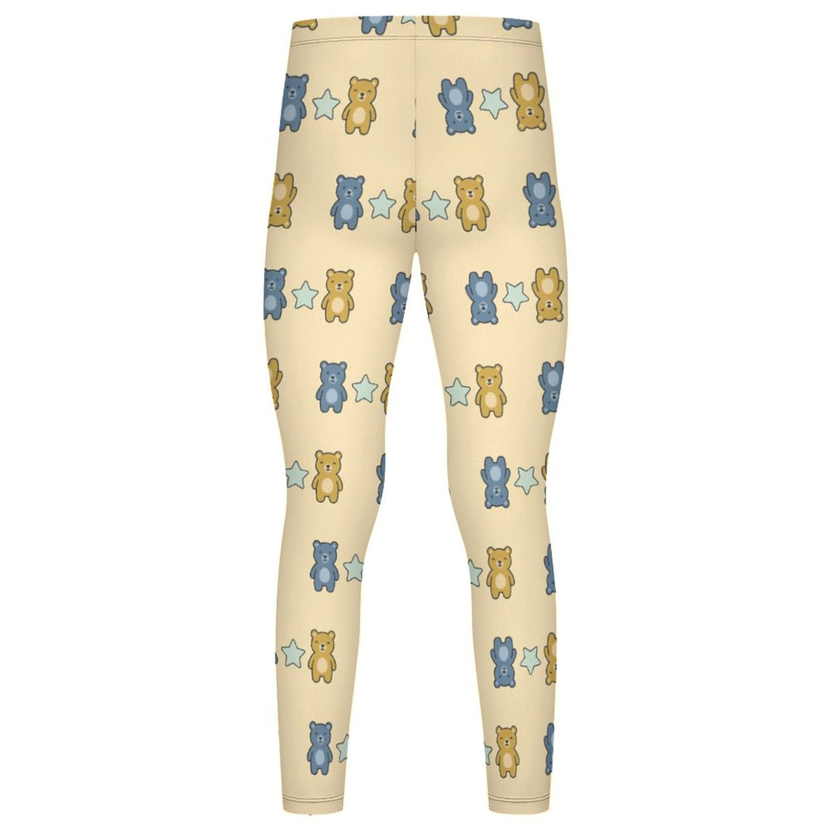 Girls Cute Bear Print Yoga Leggings