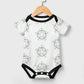 Geometric Star Cotton Short Sleeve Baby Onesie