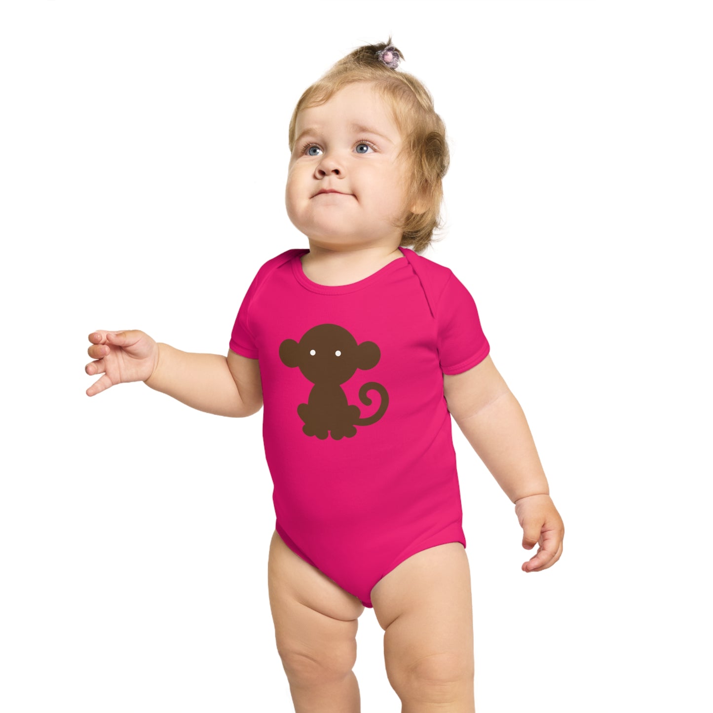 Cheeky Monkey design baby bodysuit
