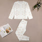 Girls' Geometric Print Long Sleeve Sleepwear Set