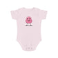 Pink Monster design baby  bodysuit