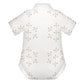 Cute Geometric Motif Short Sleeve Polo Baby Romper