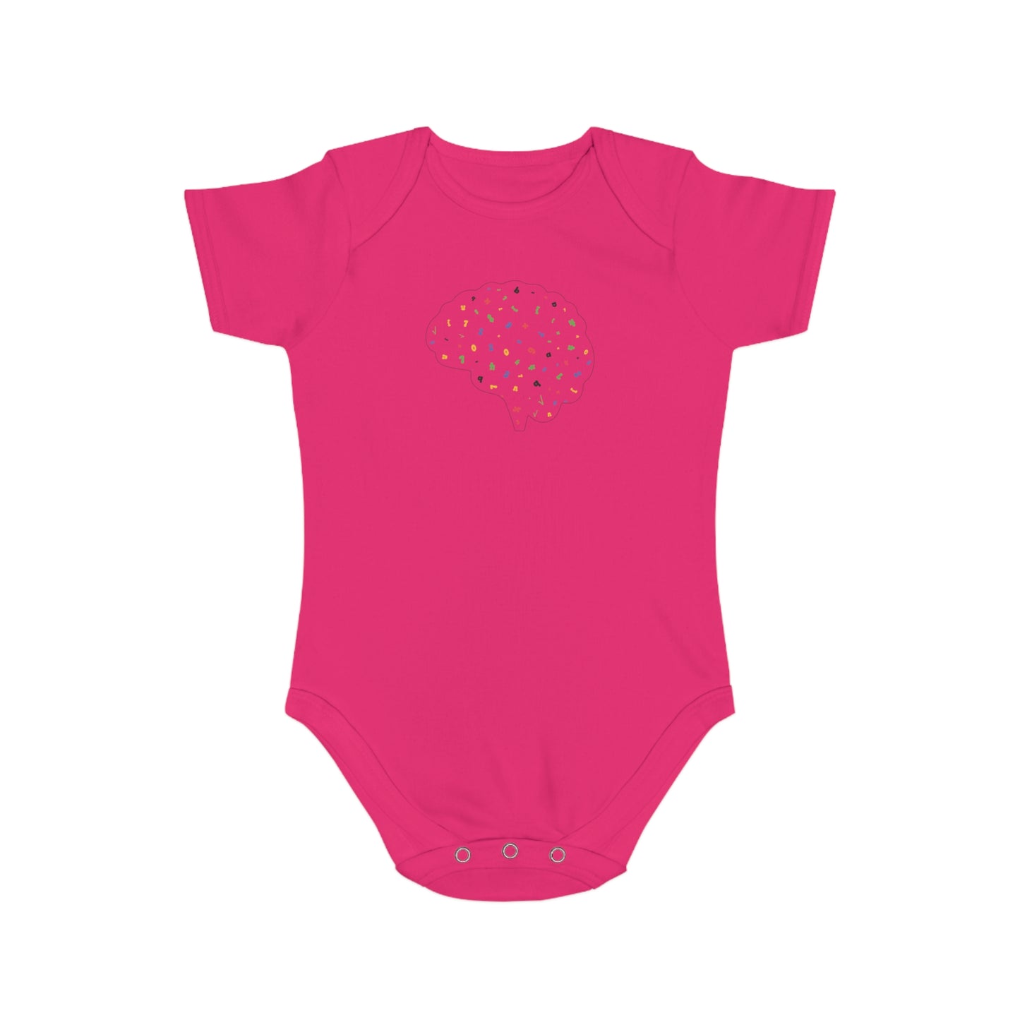 Math Mind design baby bodysuit