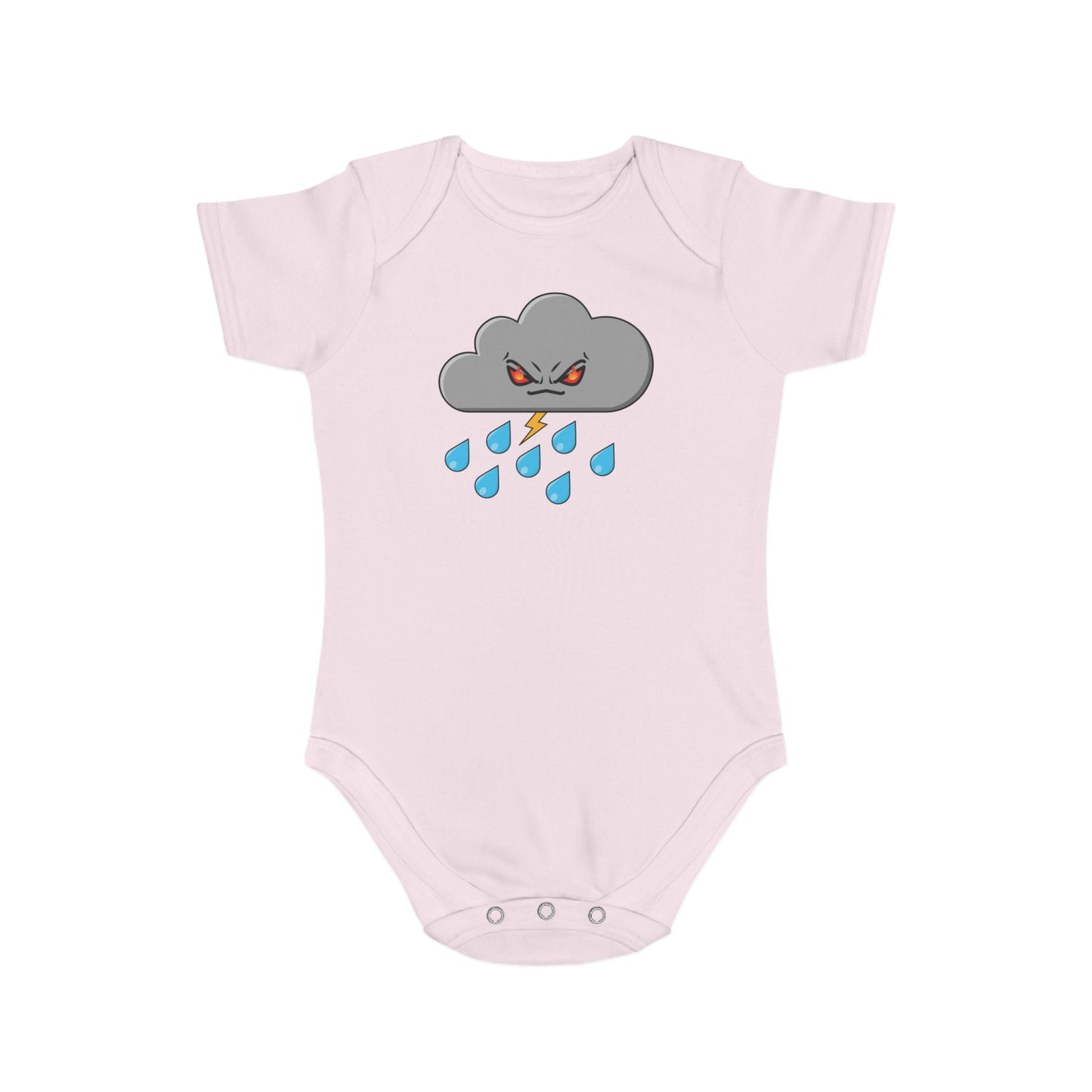 Angry Cloud design Cotton baby  bodysuit