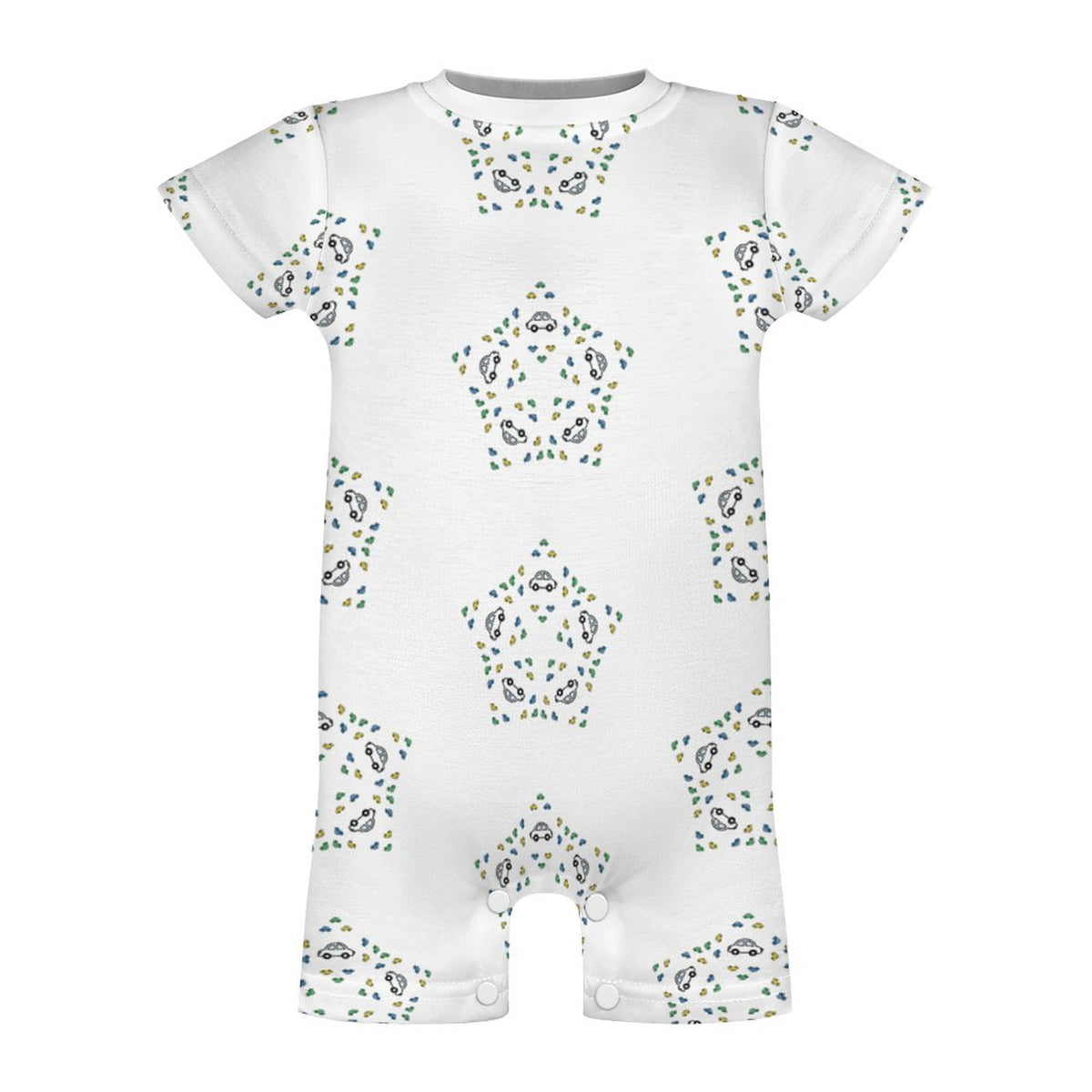 Baby Geometric Star Short Sleeve Romper