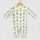 Cute Baby Bunny & Moon Long Sleeve Romper