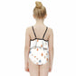 Cute Woodland Cabin Off-Shoulder Swimsuit for Girls