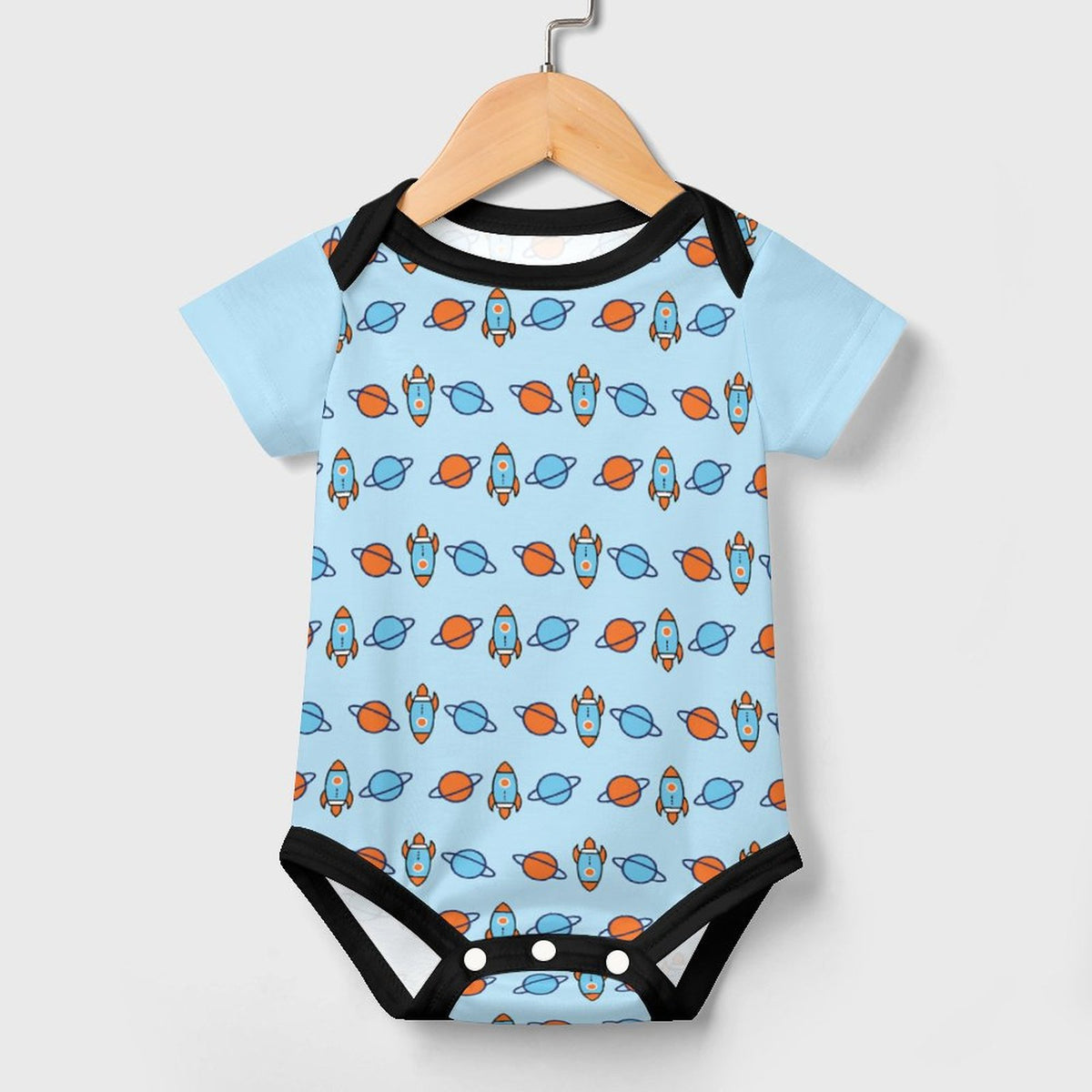 Cotton Short Sleeve Baby Onesie | Custom All-Over Print