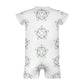 Baby Star Floral Print Short Sleeve Romper