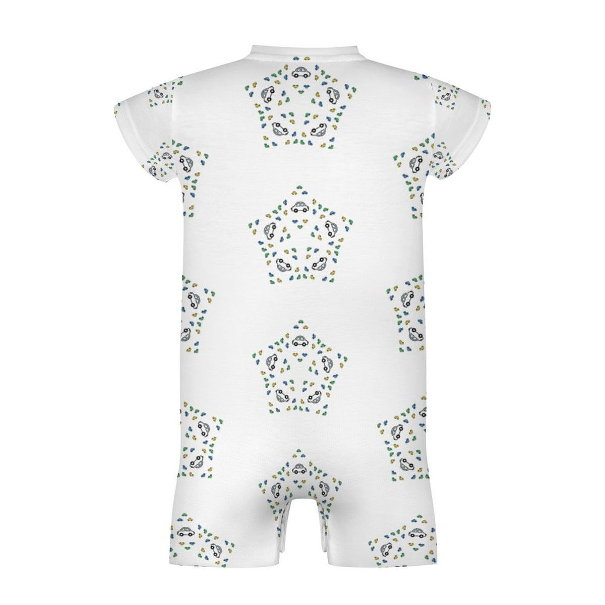 Baby Star Floral Print Short Sleeve Romper
