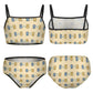 Cute Teddy Bear Girls Two-Piece Swimsuit | Custom AOP