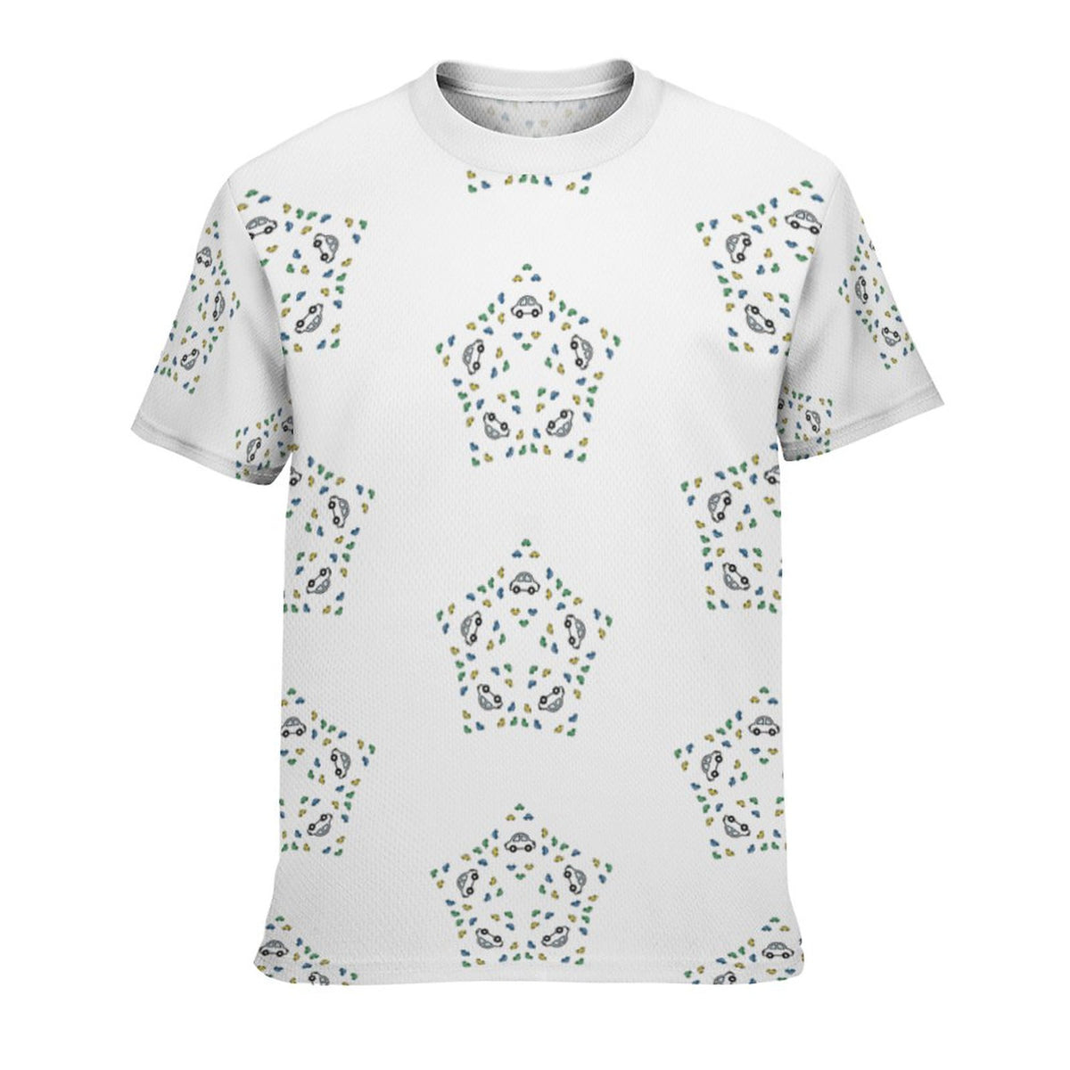Teens' Geometric Star Print Short Sleeve T-Shirt