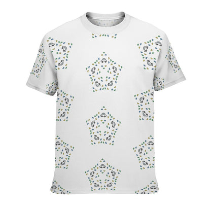 Teens' Geometric Star Print Short Sleeve T-Shirt