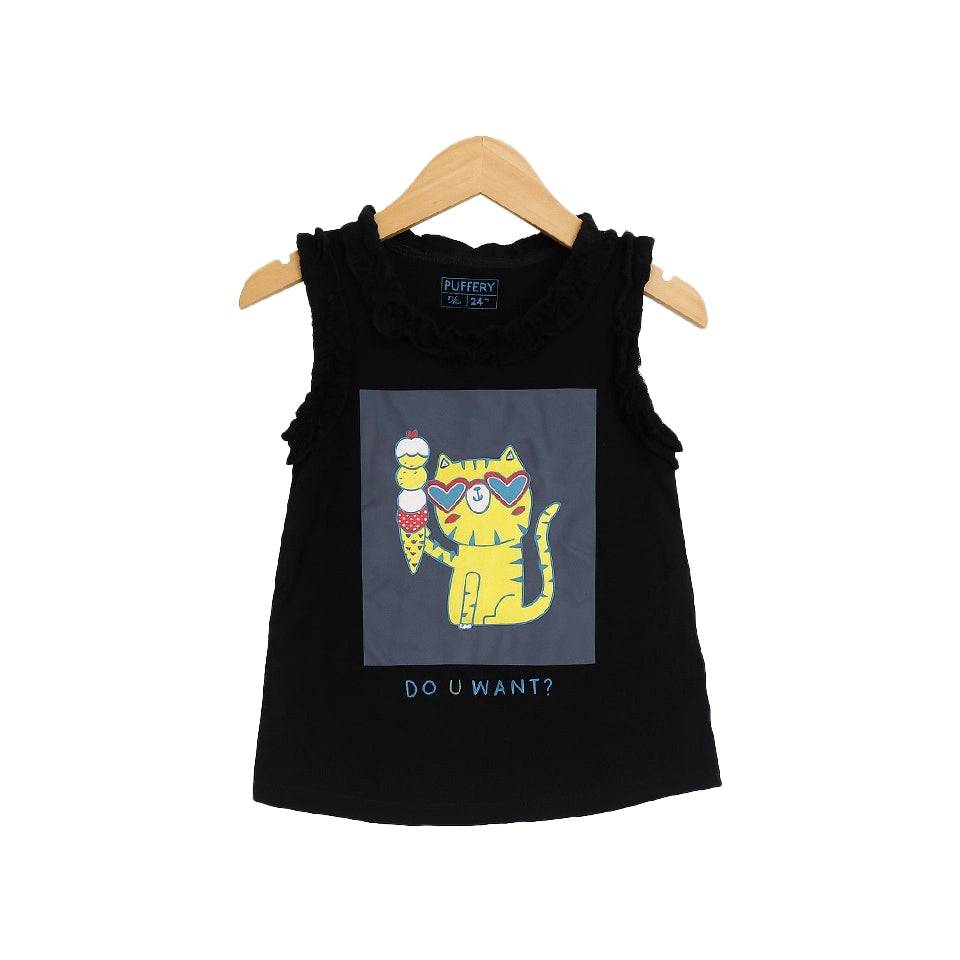Black Tiger Graphic Tank