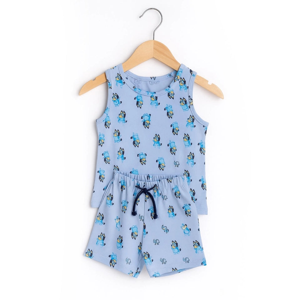 Blue Pup Kids Tank Set