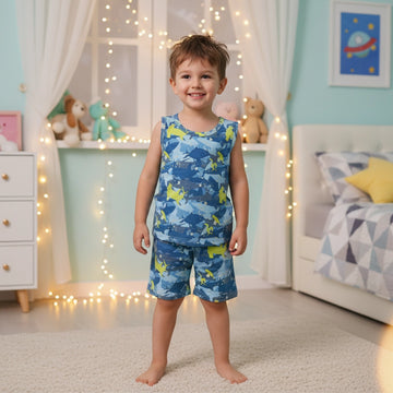 Blue Star Camo Kids Tank Set