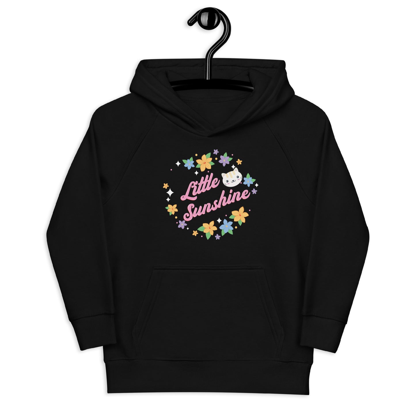 Aapon Clothing - Little Sunshine Cute Cat Floral Hoodie