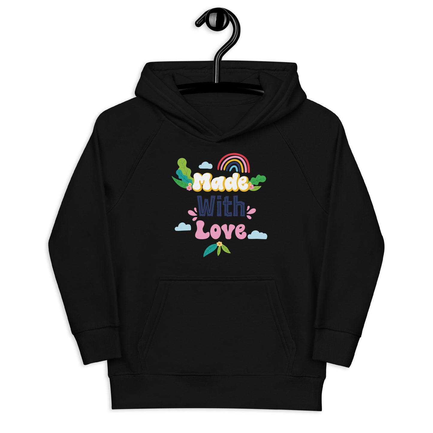 Aapon Clothing - Made With Love Rainbow Floral Hoodie