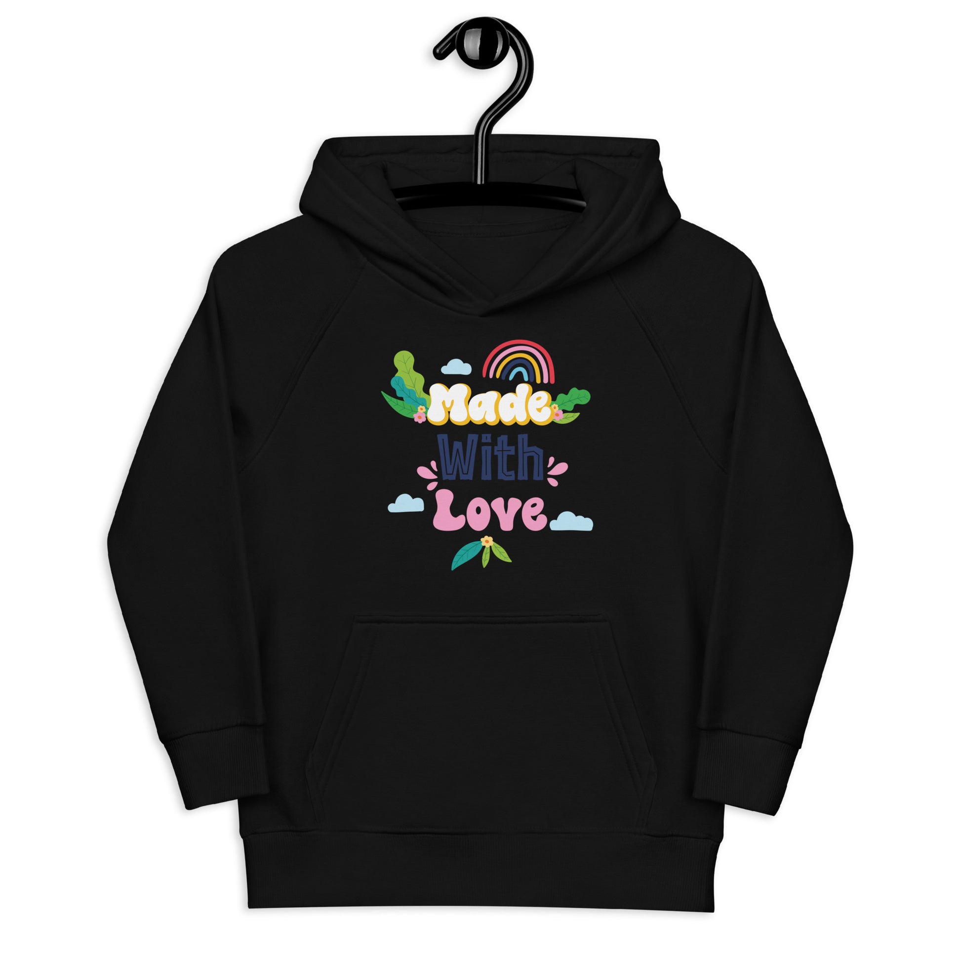 Aapon Clothing - Made With Love Rainbow Floral Hoodie