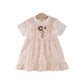 Peach Dot Baby Dress