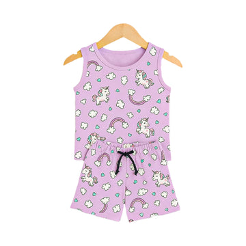 Purple Unicorn Rainbow PJs