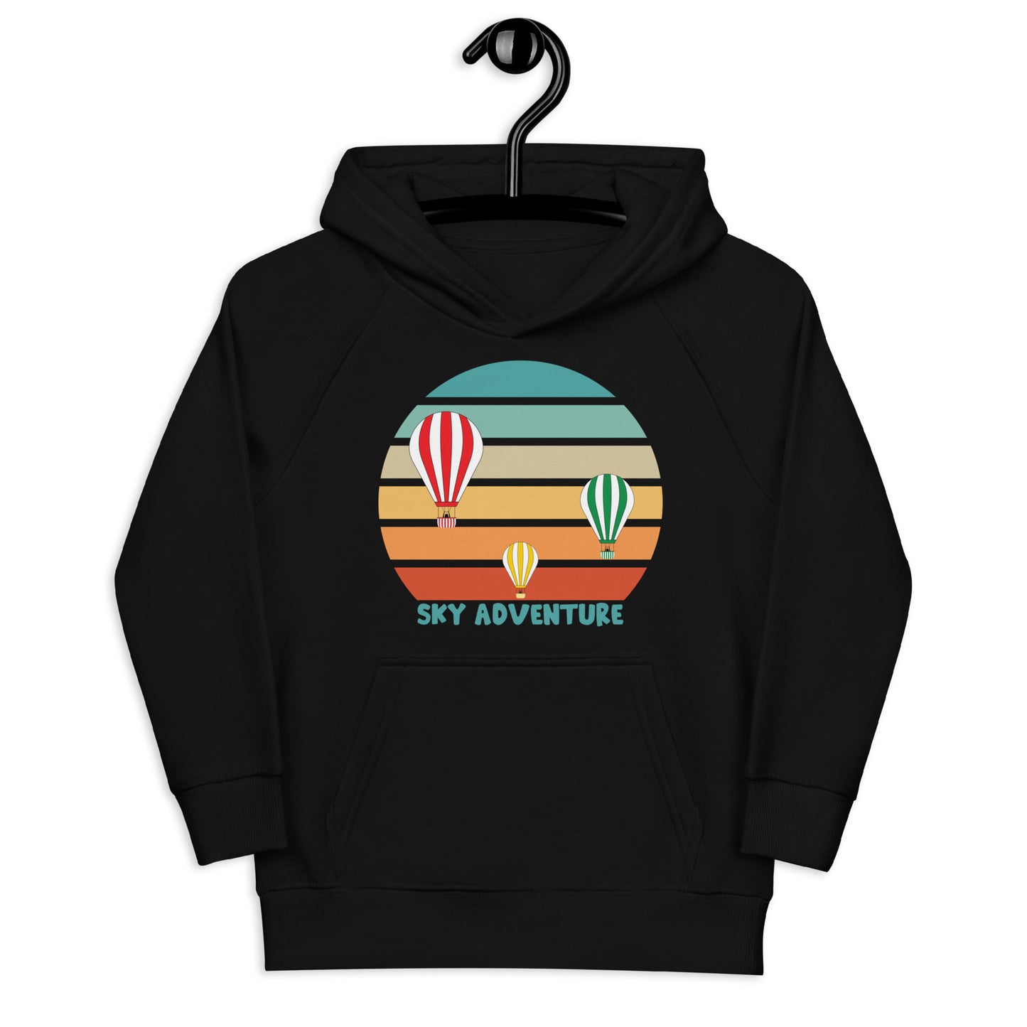 Aapon Clothing - Retro Hot Air Balloon Sky Adventure Hoodie