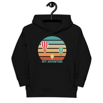 Aapon Clothing - Retro Hot Air Balloon Sky Adventure Hoodie