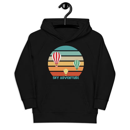 Aapon Clothing - Retro Hot Air Balloon Sky Adventure Hoodie