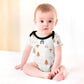Baby White Forest Pattern Cotton Bodysuit