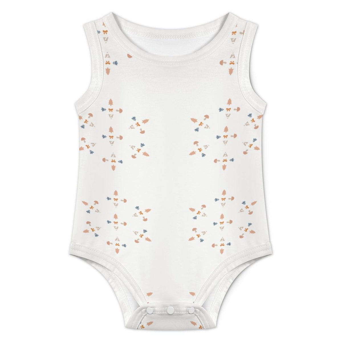 Baby Geometric Print Sleeveless Cotton Romper