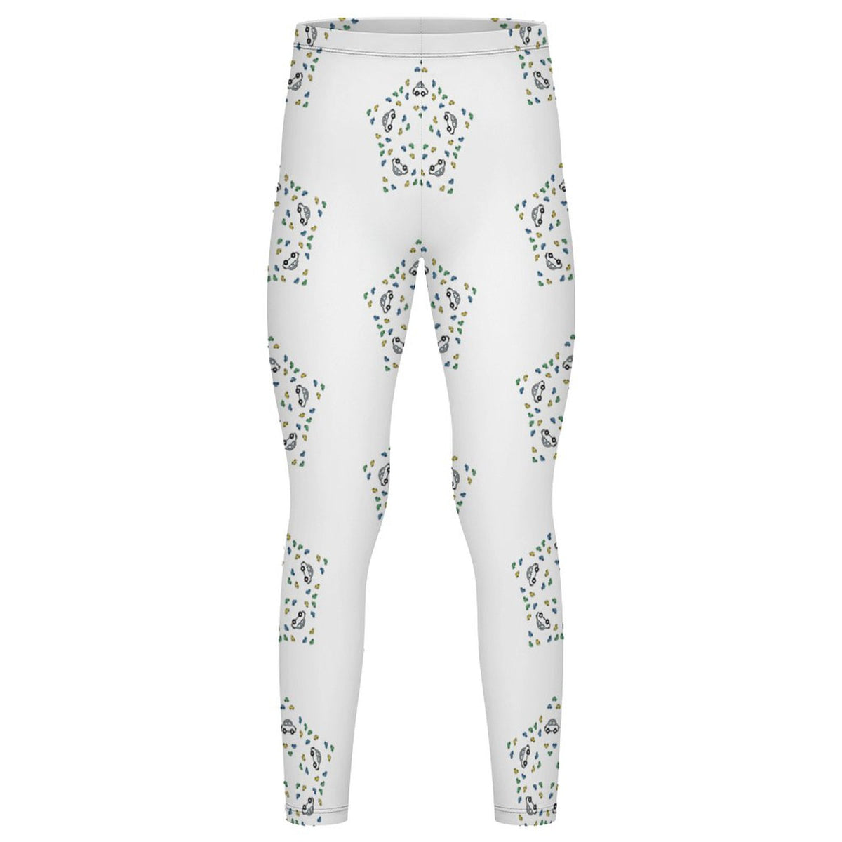 Girls' Geometric Star Yoga Leggings