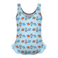 Custom Girls Ruffle One Piece Swimsuit | All-Over Print