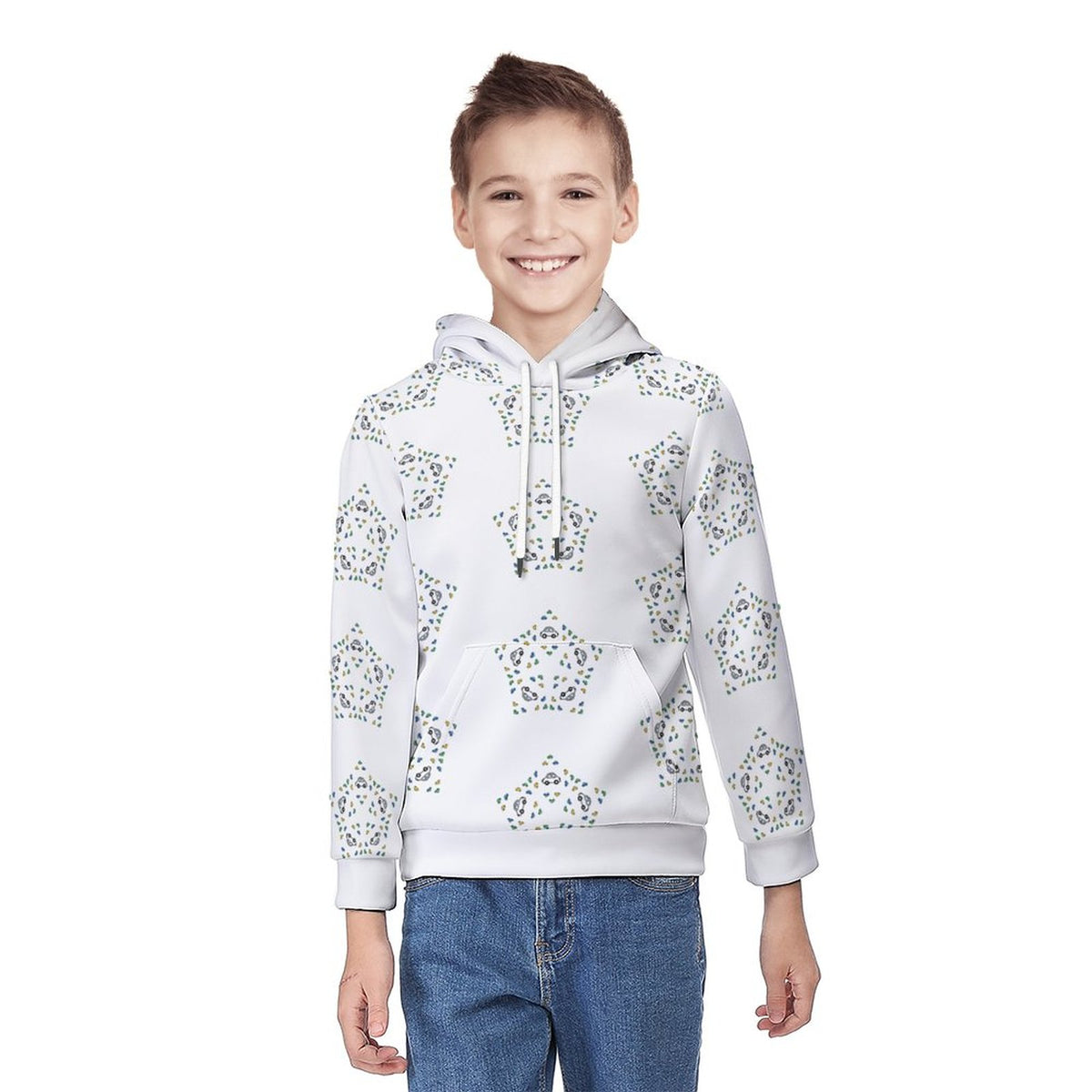 Kids' Geometric Star Lightweight Hoodie
