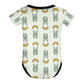 Cute Bunny & Moon Short Sleeve Baby Romper | 220gsm
