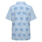 Kids' Cute Elephant Print Polo Shirt – Light Blue