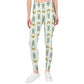 Girls Cute Bunny & Moon Print Yoga Leggings