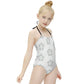 Cute Geometric Star Tie-Neck Swimsuit for Girls