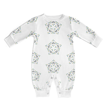 Baby Star Floral Lightweight Long Sleeve Romper