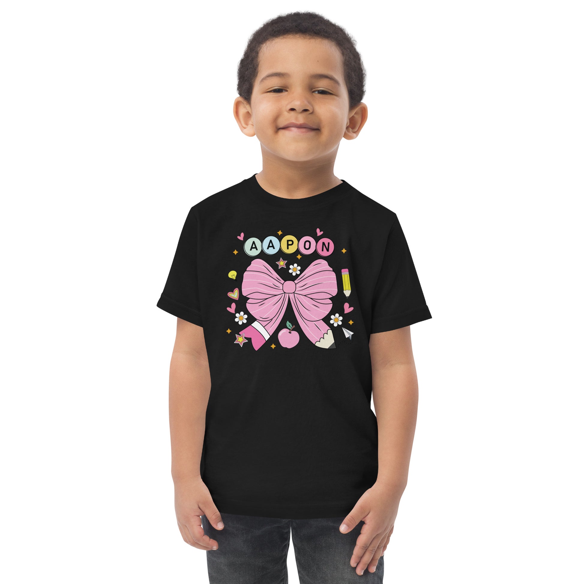 aapon clothing Cute Bow Kids T-Shirt