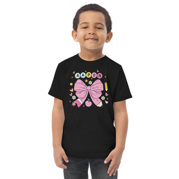 aapon clothing Cute Bow Kids T-Shirt