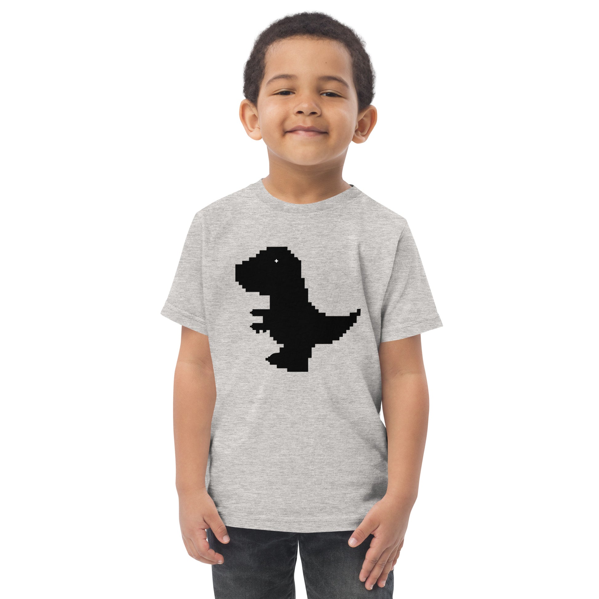 aapon clothing Pixel Dinosaur Kids T-Shirt 