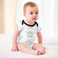 Baby Star Floral Short Sleeve Romper