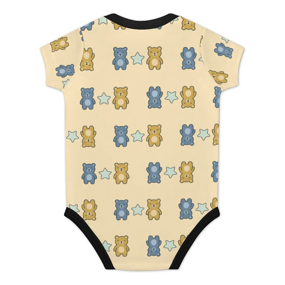 Cute Teddy Bear Short Sleeve Baby Romper | 220gsm