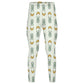 Girls Cute Bunny & Moon Print Yoga Leggings