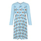 Space Rocket Collar Long Sleeve Girls Dress | AOP