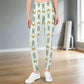 Girls Cute Bunny & Moon Print Yoga Leggings